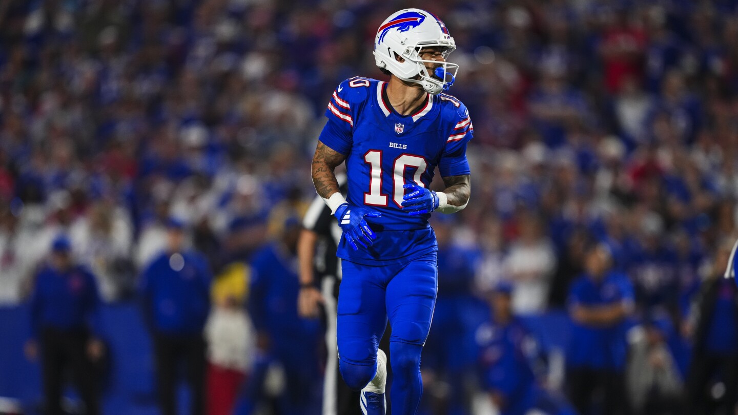 Khalil Shakir 43-yard touchdown gives Bills 7-0 lead over Saints