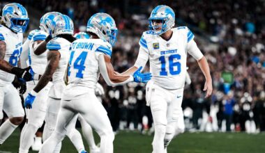 Detroit Lions vs. Baltimore Ravens, Monday, September 22.