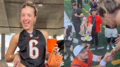 Viral video captures Jake Browning and fiancée Stephanie Niles’ touching moment after Bengals victory vs Jaguars