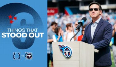 Six Things That Stood Out for the Titans in Sunday's Loss to the Colts 
