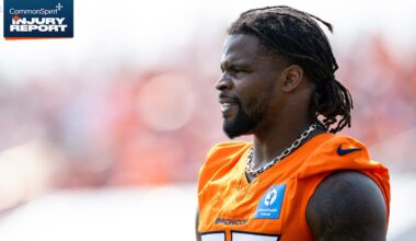 3 Broncos ruled out for Week 1 game vs. Titans
