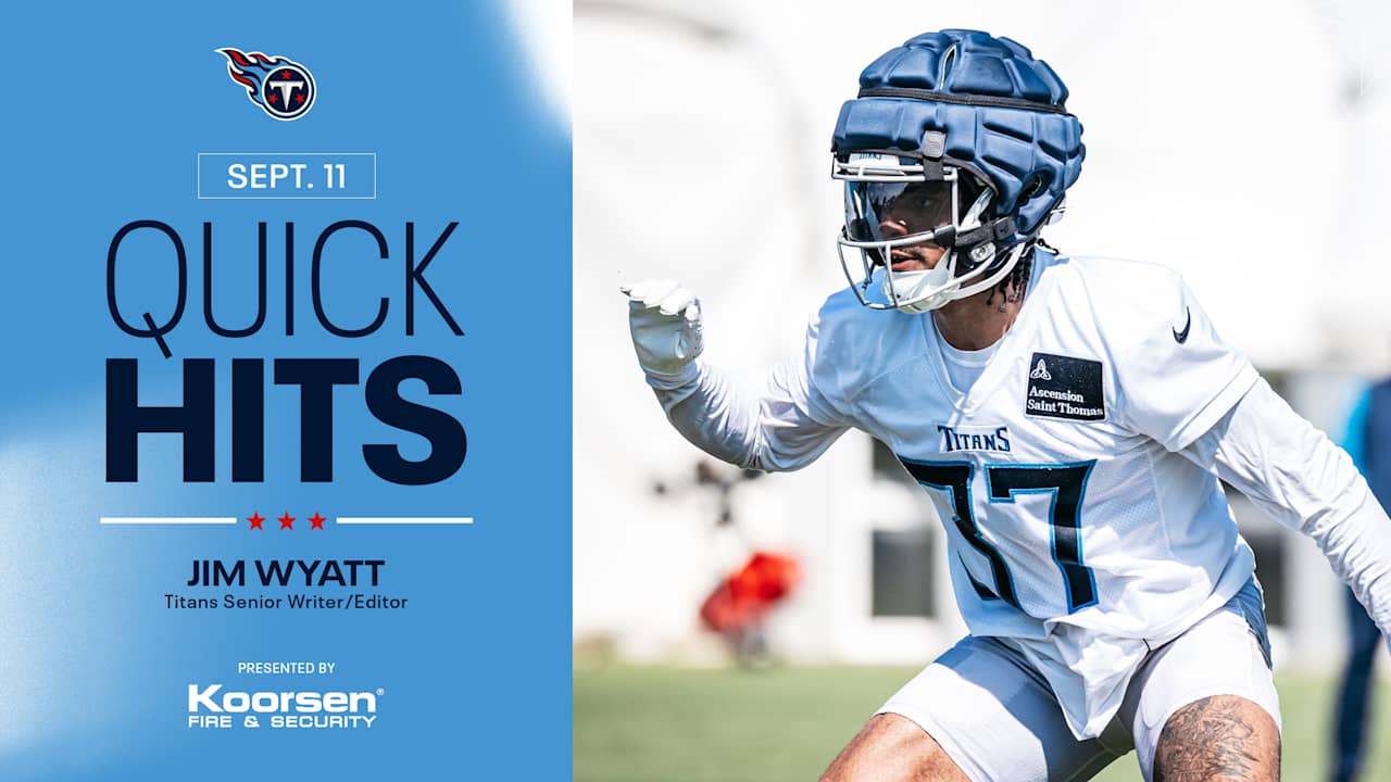 Quick Hits on the Titans After Thursday's Practice - Tennessee Titans