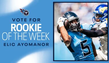 Vote for Elic Ayomanor for Week 2 NFL Rookie of Week