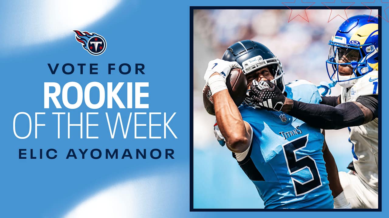 Vote for Elic Ayomanor for Week 2 NFL Rookie of Week