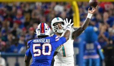 Tagovailoa, Dolphins fall to Bills after late interception