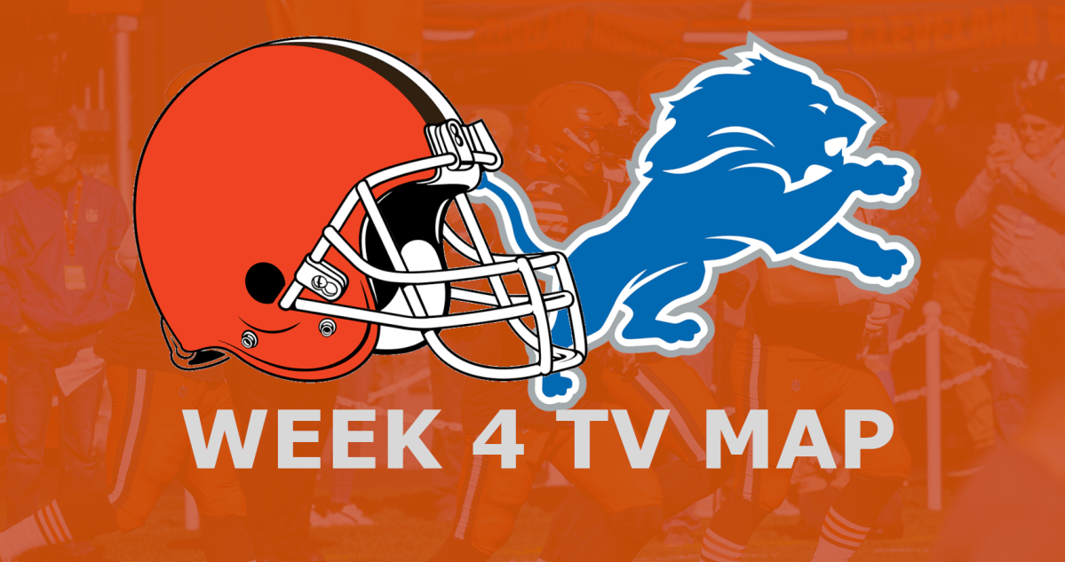 Cleveland Browns vs. Detroit Lions: Week 4 TV Map