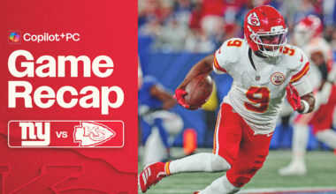 Chiefs Defeat Giants, 22-9, on Sunday Night Football