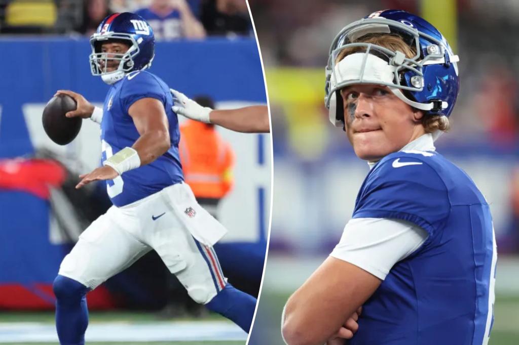 Giants' Brian Daboll opens door to bench Russell Wilson as calls for Jaxson Dart grow