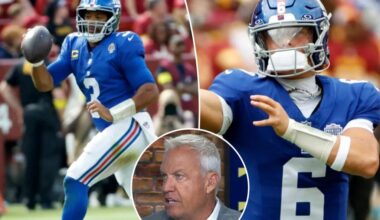 Giants have to bench Russell Wilson for Jaxson Dart: Rex Ryan