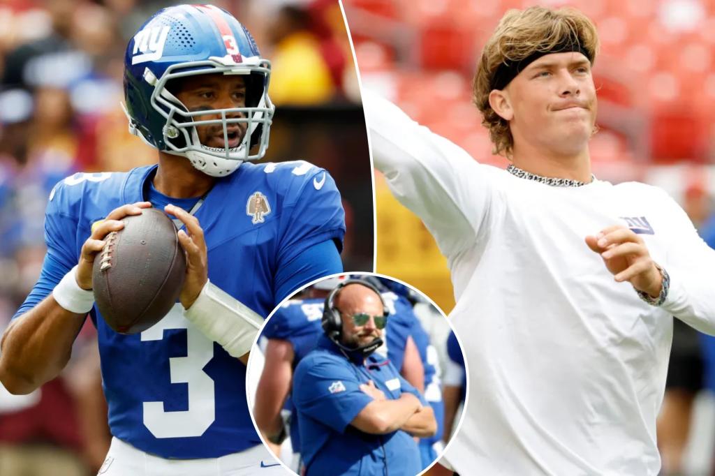 Giants make their Russell Wilson-Jaxson Dart decision for Week 2