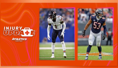 Jaylon Johnson, T.J. Edwards set to play versus Detroit Sunday 