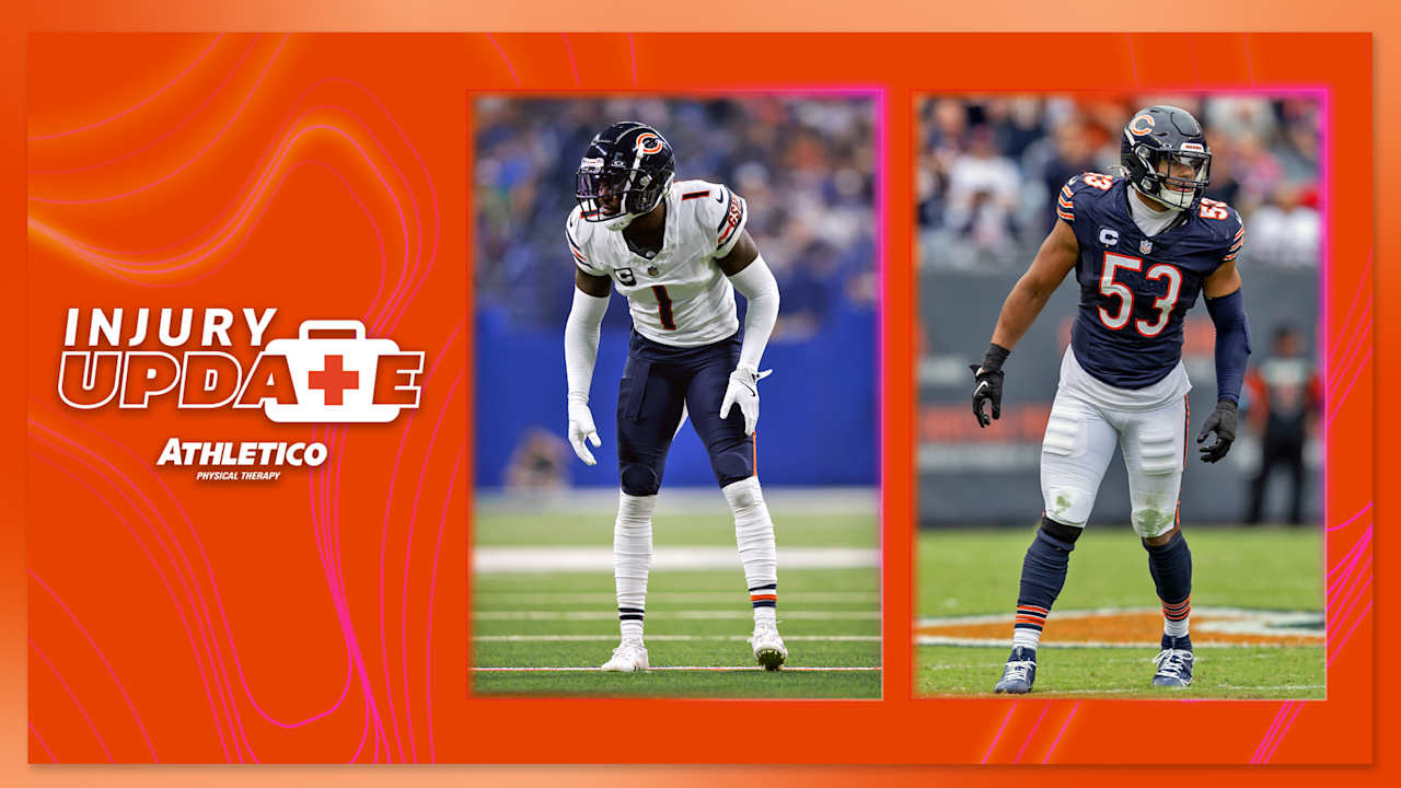 Jaylon Johnson, T.J. Edwards set to play versus Detroit Sunday 