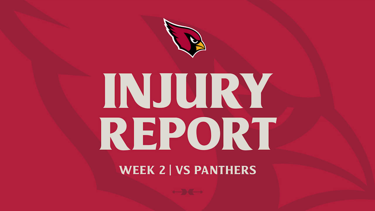 Injury Report: Week 2 vs Panthers