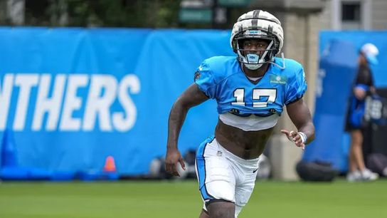 Steelers' potential trade target and current Carolina Panthers' wide receiver Xavier Legette.