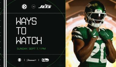 New York Jets vs Pittsburgh Steelers Ways to Watch, Listen and Follow Thursday Night Football