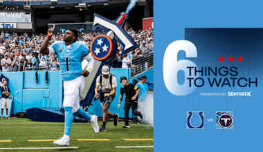 Six Things to Watch for the Titans in Sunday's Game vs the Colts 