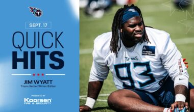 Quick Hits on the Titans After Wednesday's Practice