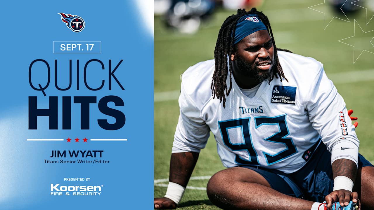 Quick Hits on the Titans After Wednesday's Practice