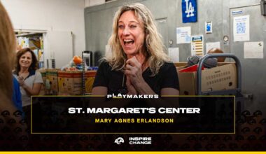 Mary Agnes Erlandson of St. Margaret's Center named seventh Rams 'pLAymaker' of 2025