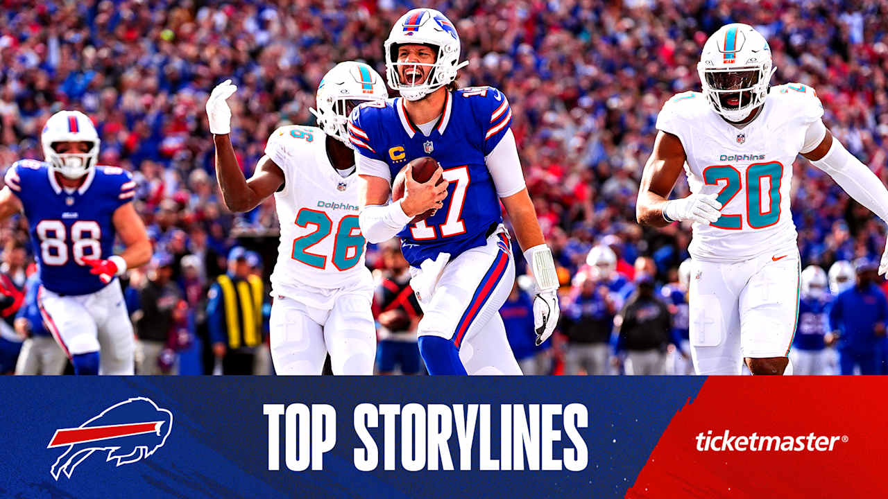 Top 5 storylines to follow for Bills vs. Dolphins