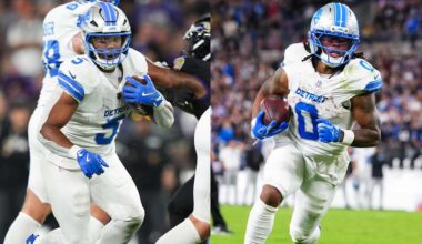Lions RBs David Montgomery, Jahmyr Gibbs put on historic rushing performance in win over Ravens