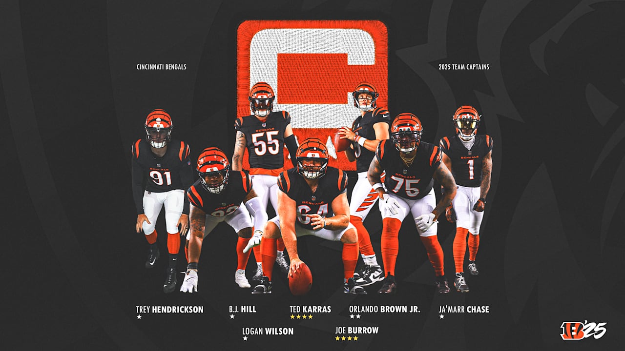 Bengals Announce 2025 Team Captains