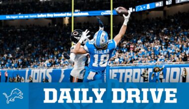 Detroit Lions wide receiver Isaac TeSlaa has two NFL catches. They may be the greatest first two NFL catches ever