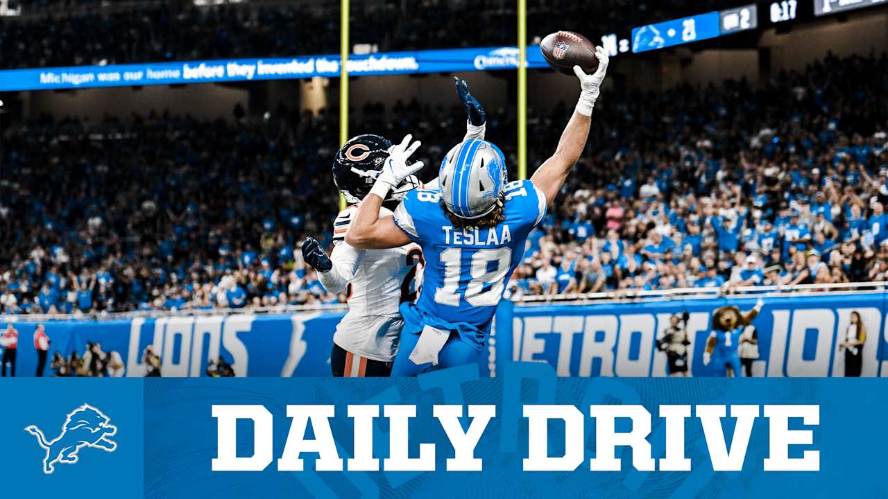 Detroit Lions wide receiver Isaac TeSlaa has two NFL catches. They may be the greatest first two NFL catches ever
