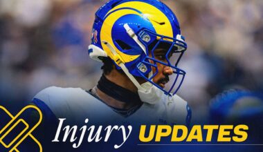 Rams head coach Sean McVay says cornerback Ahkello Witherspoon broke clavicle against Titans