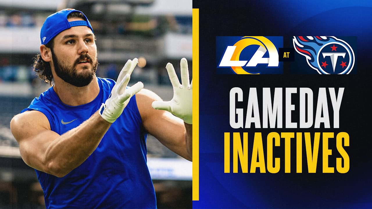 Offensive lineman Steve Avila and TE Colby Parkinson among Rams' inactives for Week 2 at Titans