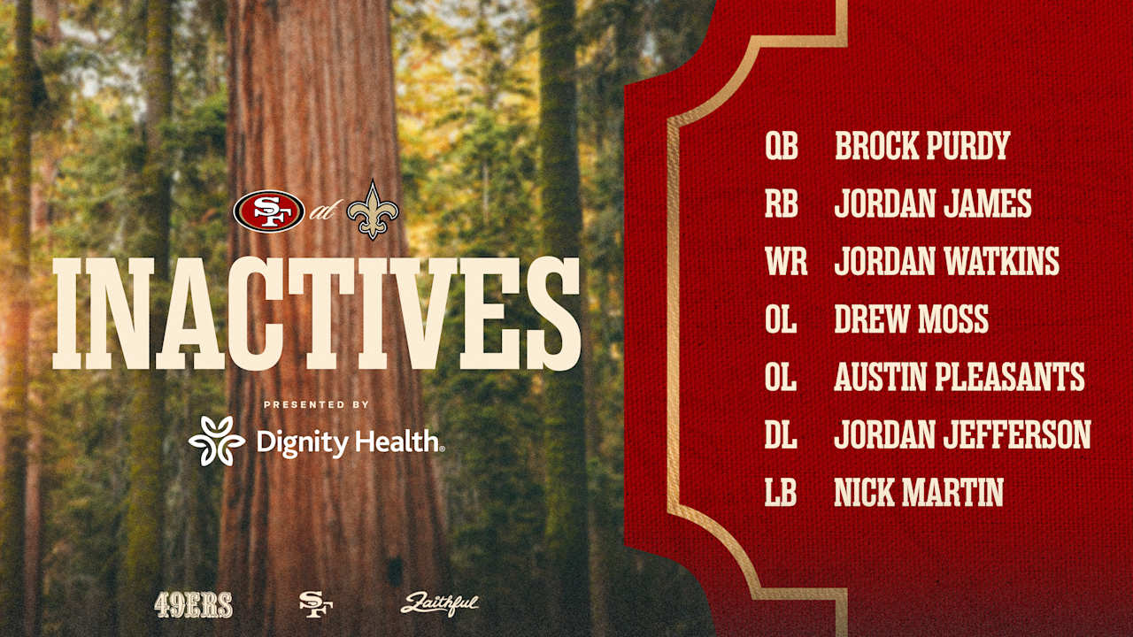 Jauan Jennings, Trent Williams Active vs. Saints; Inactives for Week 2 #SFvsNO