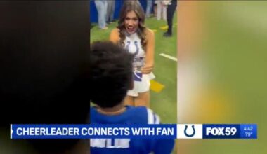 Video of deaf Colts fan signing with cheerleader goes viral