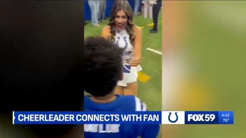 Video of deaf Colts fan signing with cheerleader goes viral