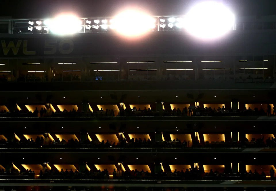 Super Bowl in Santa Clara.© Mark J. Rebilas-Imagn Images