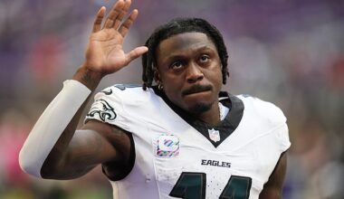 Brown had a two-touchdown outburst on Sunday before his tirade in the end zone