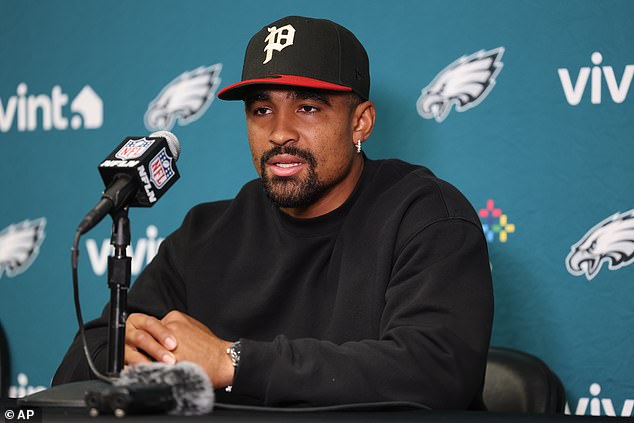 Hurts completed 19 for 23 passes for 326 yards and a perfect passer rating vs Minnesota