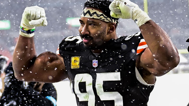 Browns defensive end Myles Garrett