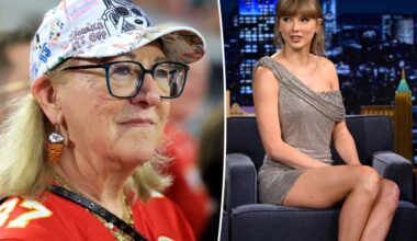 Taylor Swift was at the Chiefs game in spirit on future mom-in-law Donna Kelce's hat