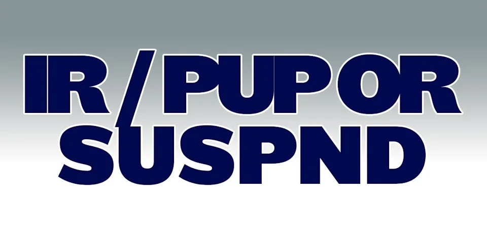 The list of Cowboys who are on the shelf, with each's earliest return dates.