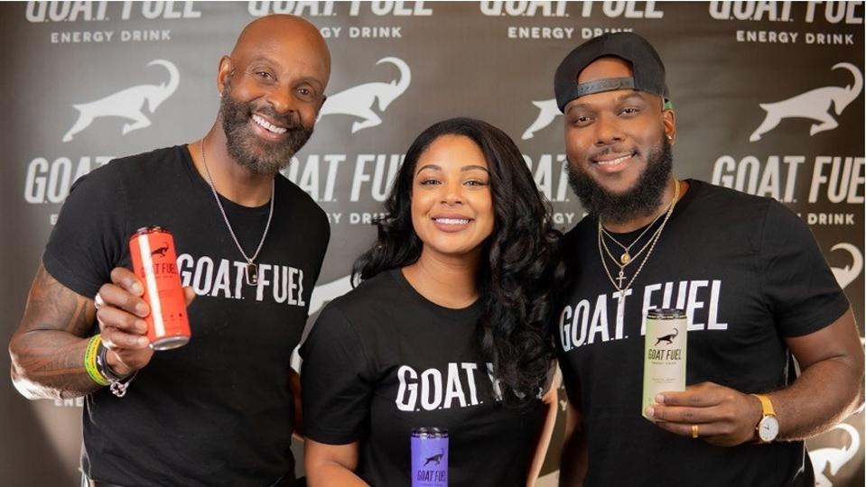 Jerry Rice, Jaqui Rice Gold and Trevion Gold run G.O.A.T. Fuel.