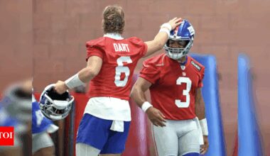 Russell Wilson caught looking ‘disgusted’ during Jaxson Dart’s locker room speech, and fans are losing it | NFL News