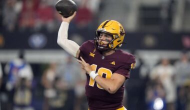 Arizona State QB Sam Leavitt 'doubtful' for Saturday's game against Utah