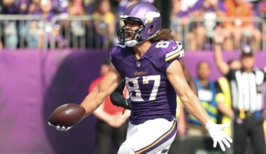 Vikings' Kevin O'Connell Sounds Off on T.J. Hockenson's Struggles