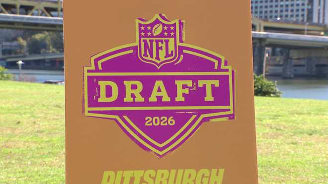 2026 NFL Draft logo in Pittsburgh
