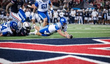 No. 18 BYU survives Arizona's double-OT upset bid for 33-27 win