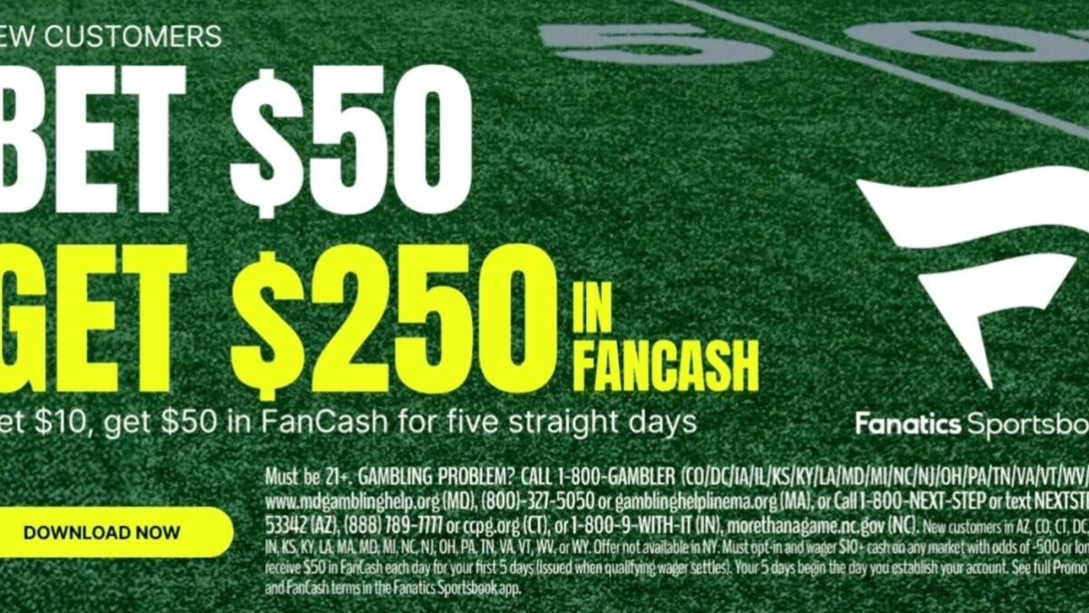 Fanatics Sportsbook promo code: Bet $50, get $250 FanCash for NFL picks today, Bengals-Packers, Chiefs-Lions