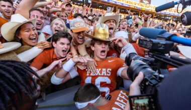 The Latest: Big shakeups in store for the college football top 10 of the AP Top 25 coming soon