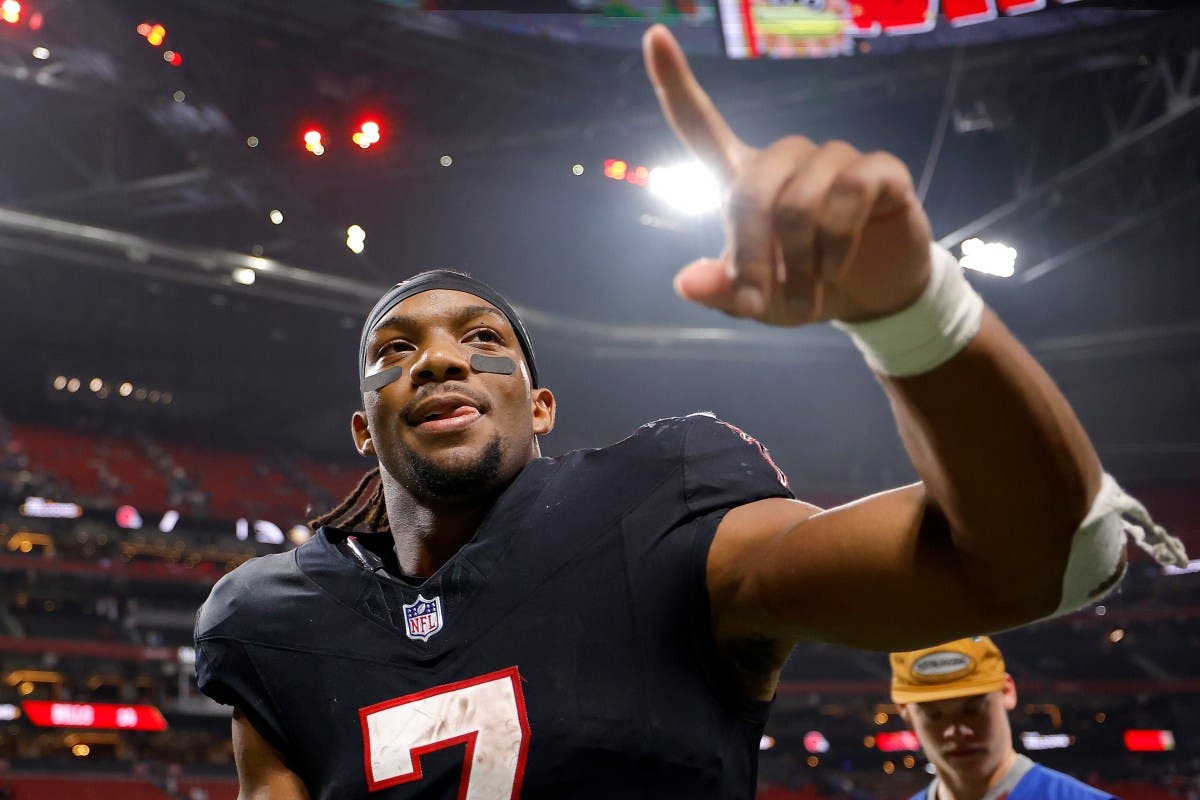 Atlanta Falcons running back Bijan Robinson.