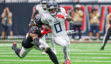 Titans' Calvin Ridley (hamstring), Arden Key (quad) out vs. Pats