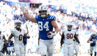 Anytime touchdown scorer picks: Tyler Warren among best Week 7 player props for Colts vs. Chargers
